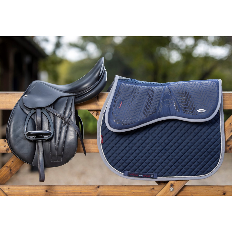 LeMieux Sports Grip Memory Foam Half Pad - Navy-1